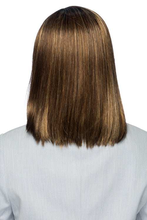 Sutton By Estetica in Golden Brown w Copper Blonde Highlights n Dark Brown Roots (CKISSRT4)