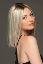 Sutton By Estetica in Iced Blonde Dusted w Soft Sand n Golden Brown Roots (SILVERSUNRT8)