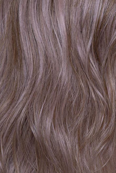 Lavender Rooted | Medium Dark Brown Root, Blended into a Light Silver Smoke Tones, Blended with Various Shades of Purple with Dark Roots