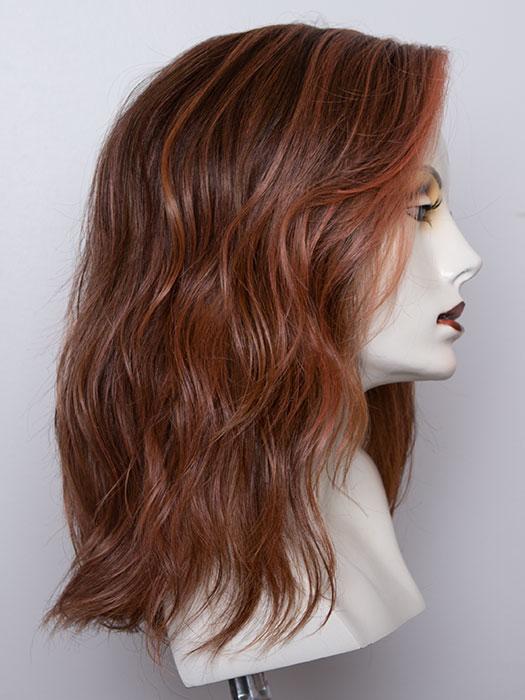 Rosewood Rooted | Medium Dark Brown Roots that Melt into a Mixture of Saddle Brown and Terra-Cotta Tones with Dark Roots