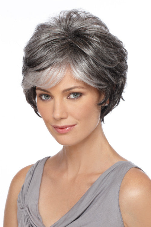 True By Estetica in Dark Brown n Off-Black Gray Lightening to Off-White Mix in Front (R344LF58)