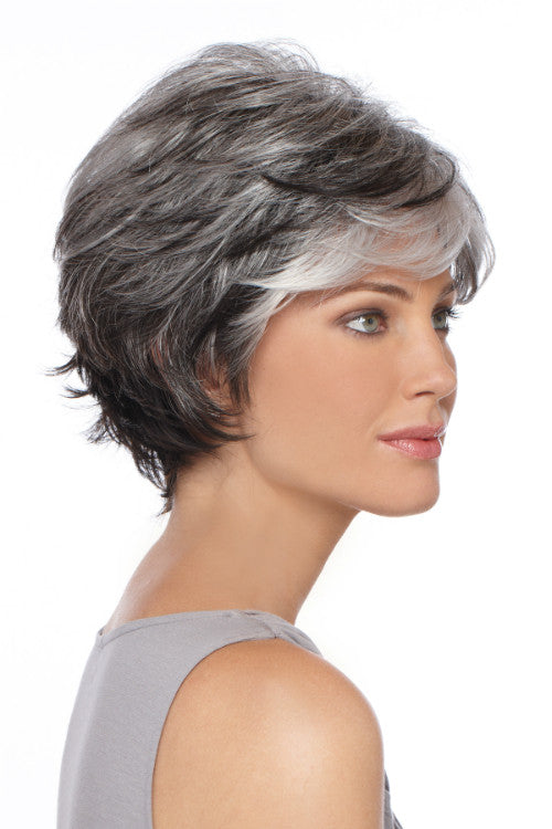 True By Estetica in Dark Brown n Off-Black Gray Lightening to Off-White Mix in Front (R344LF58)