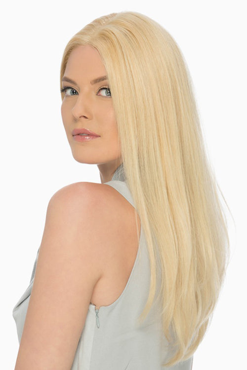 Victoria - Lace Front By Estetica in Pale Golden Blonde / Light Ash Blonde Highlights (R613/24H)