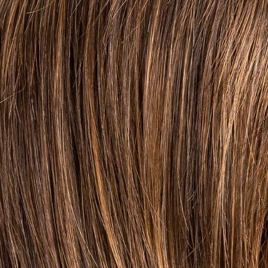 Chocolate Rooted (830.6) | Medium to Dark Brown base with Light Reddish Brown highlights and Dark Roots