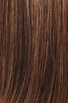 Chestnut Brown w Vibrant Copper Red Highlights Subtle Auburn Tipped Ends (Copper Sunset)