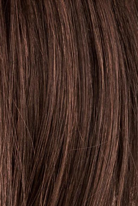 Dark Chocolate Rooted (4.33) | Dark Brown base with Light Reddish Brown highlights with Dark Roots