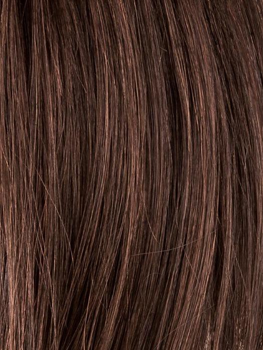Dark Chocolate Rooted (4.33) | Dark Brown base with Light Reddish Brown highlights with Dark Roots
