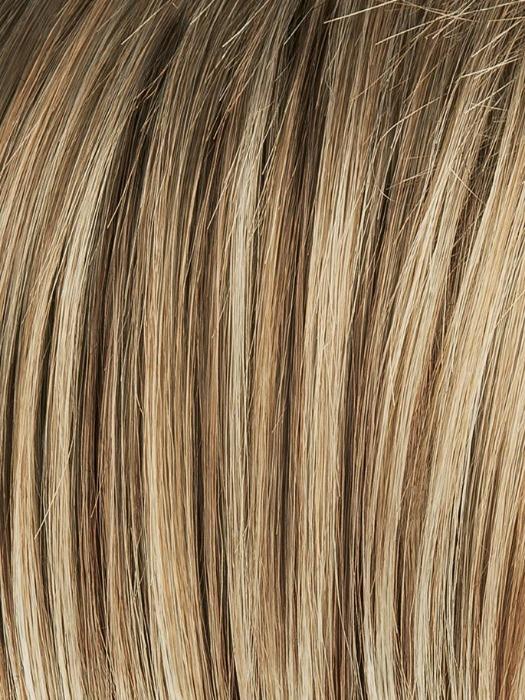 Dark Sand Rooted (12.26.14) | Light Brown base with Lightest Ash Brown and Medium Honey Blonde blend and Dark Roots