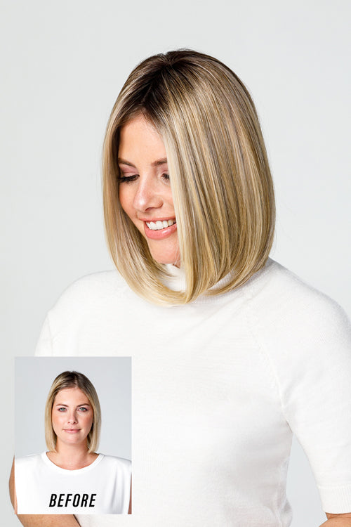 easiPart Medium HD 12" by Jon Renau in Shaded Praline (12FS8)