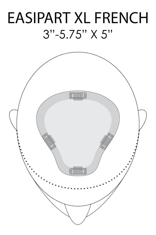 EasiPart French XL Placement and Dimensions