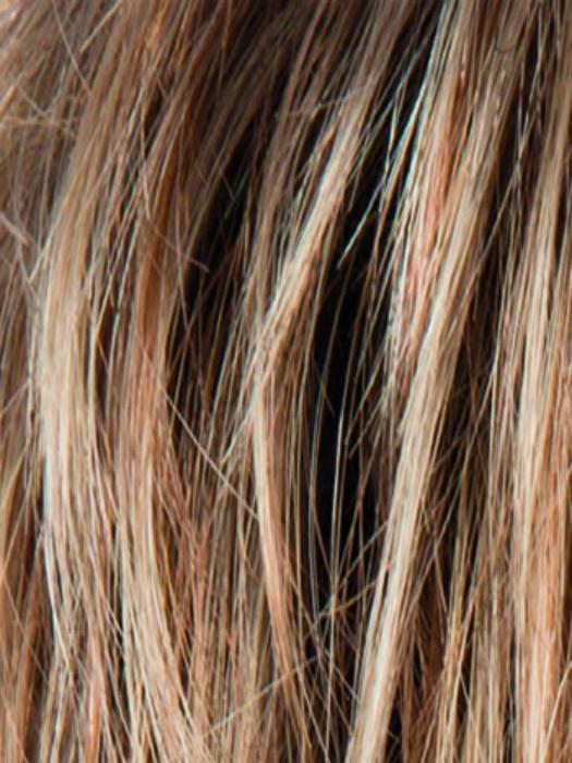 Light Bernstein Rooted (27.20.12) | Light Auburn, Light Honey Blonde, and Light Reddish Brown blend and Dark Roots
